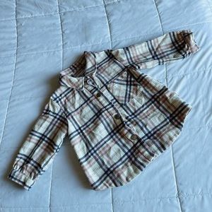 Zara toddler flannel shirt